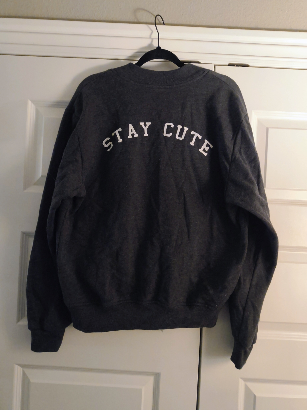 Stay Cute Fleece Bomber Jacket